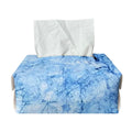 Ice Blue Marble Print Rectangle Tissue Box Cover