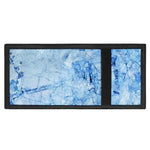 Ice Blue Marble Print Trifold Wallet
