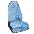 Ice Blue Marble Print Waterproof Car Seat Cover