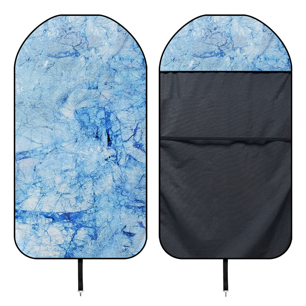 Ice Blue Marble Print Waterproof Car Seat Cover
