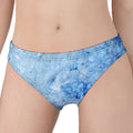 Ice Blue Marble Print Women's Panties