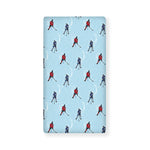 Ice Hockey Players Pattern Print Baby Crib Sheet