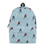 Ice Hockey Players Pattern Print Backpack