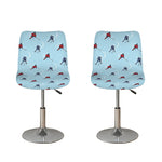 Ice Hockey Players Pattern Print Bar Stool Covers