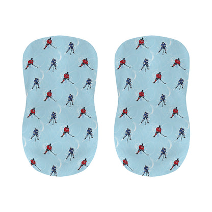 Ice Hockey Players Pattern Print Bar Stool Covers