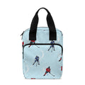 Ice Hockey Players Pattern Print Bible Tote Bag
