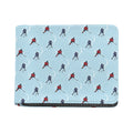 Ice Hockey Players Pattern Print Bifold Wallet