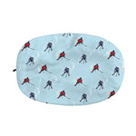 Ice Hockey Players Pattern Print Car Side Mirror Covers