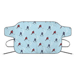 Ice Hockey Players Pattern Print Car Windshield Snow Cover