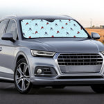 Ice Hockey Players Pattern Print Car Windshield Sun Shade