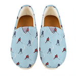 Ice Hockey Players Pattern Print Casual Shoes