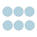 Ice Hockey Players Pattern Print Coaster Set