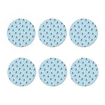 Ice Hockey Players Pattern Print Coaster Set