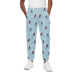 Ice Hockey Players Pattern Print Cotton Pants