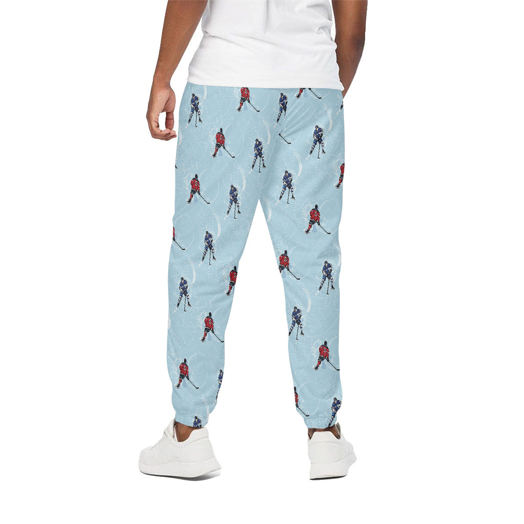 Ice Hockey Players Pattern Print Cotton Pants