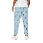 Ice Hockey Players Pattern Print Cotton Pants