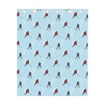 Ice Hockey Players Pattern Print Curtain
