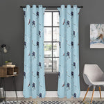 Ice Hockey Players Pattern Print Curtain