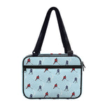 Ice Hockey Players Pattern Print Double Strap Bible Bag