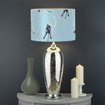 Ice Hockey Players Pattern Print Drum Lamp Shade