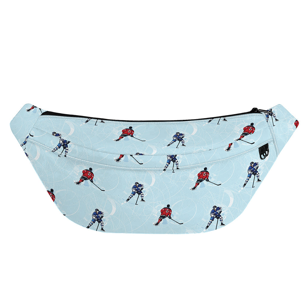 Ice Hockey Players Pattern Print Fanny Pack