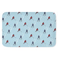 Ice Hockey Players Pattern Print Indoor Door Mat