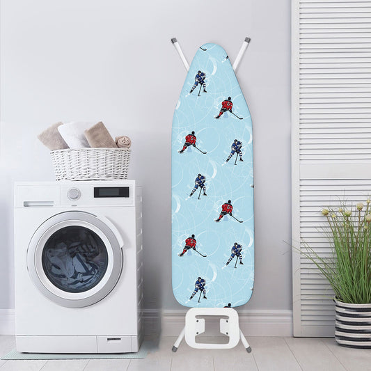 Ice Hockey Players Pattern Print Ironing Board Cover