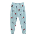 Ice Hockey Players Pattern Print Jogger Pants