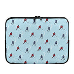 Ice Hockey Players Pattern Print Laptop Sleeve