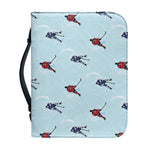 Ice Hockey Players Pattern Print Leather Bible Cover