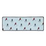 Ice Hockey Players Pattern Print Long Kitchen Mat