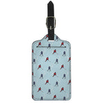 Ice Hockey Players Pattern Print Luggage Tag
