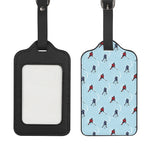 Ice Hockey Players Pattern Print Luggage Tag