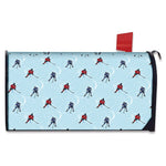 Ice Hockey Players Pattern Print Mailbox Cover