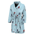 Ice Hockey Players Pattern Print Men's Bathrobe