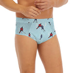 Ice Hockey Players Pattern Print Men's Briefs