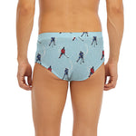 Ice Hockey Players Pattern Print Men's Briefs