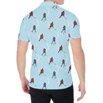 Ice Hockey Players Pattern Print Men's Shirt