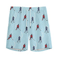 Ice Hockey Players Pattern Print Men's Athletic Shorts