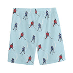 Ice Hockey Players Pattern Print Men's Sports Shorts
