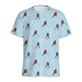 Ice Hockey Players Pattern Print Men's Athletic T-Shirt