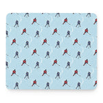 Ice Hockey Players Pattern Print Mouse Pad