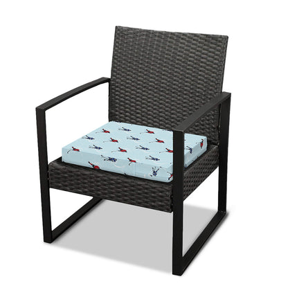 Ice Hockey Players Pattern Print Outdoor Seat Cushion Cover