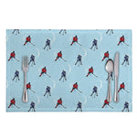 Ice Hockey Players Pattern Print Placemat