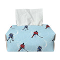 Ice Hockey Players Pattern Print Rectangle Tissue Box Cover