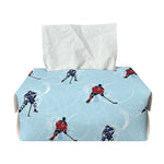 Ice Hockey Players Pattern Print Rectangle Tissue Box Cover
