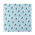 Ice Hockey Players Pattern Print Silk Bandana