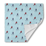 Ice Hockey Players Pattern Print Silk Bandana