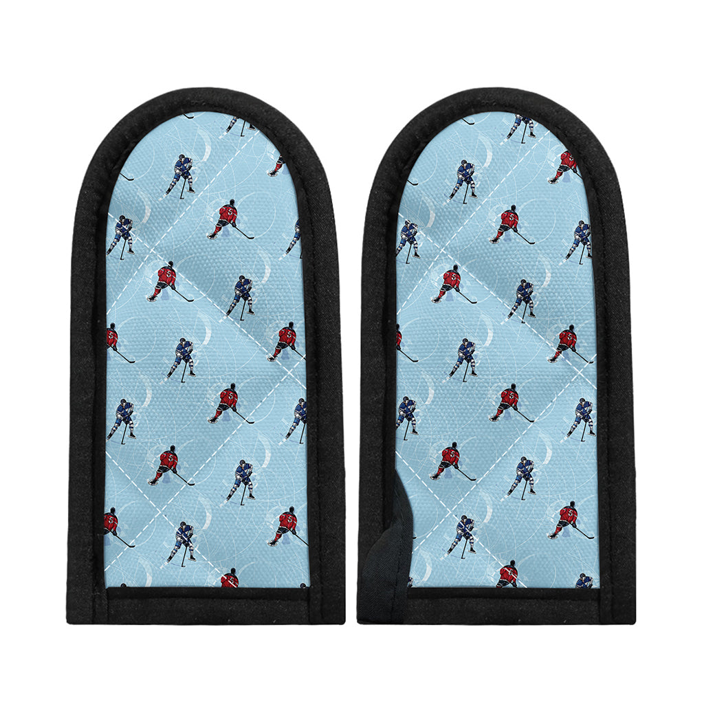 Ice Hockey Players Pattern Print Skillet Handle Cover