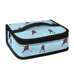 Ice Hockey Players Pattern Print Small Lunch Bag